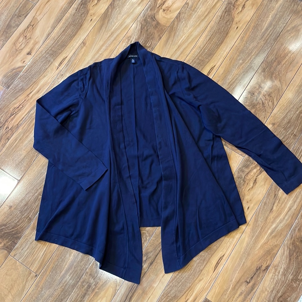 Navy blue lands end extra-large XL sweater